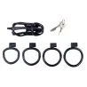 CockLock Cage de chasteté Netty XXL 11 x 4cm Noire